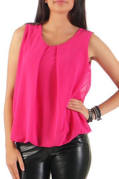 Bluse ärmellos Shirt 6879 (pink)
