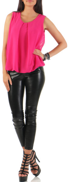 Bluse ärmellos Shirt 6879 (pink)