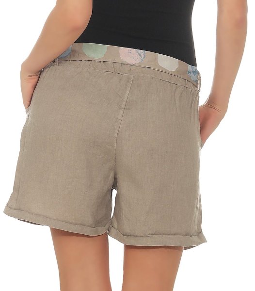 Shorts aus Leinen Bermuda 6058 (fango, L)