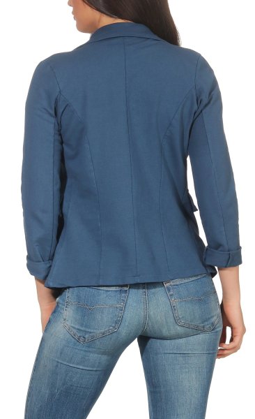 Jersey Blazer in Unifarben 1654 (jeansblau, XL)