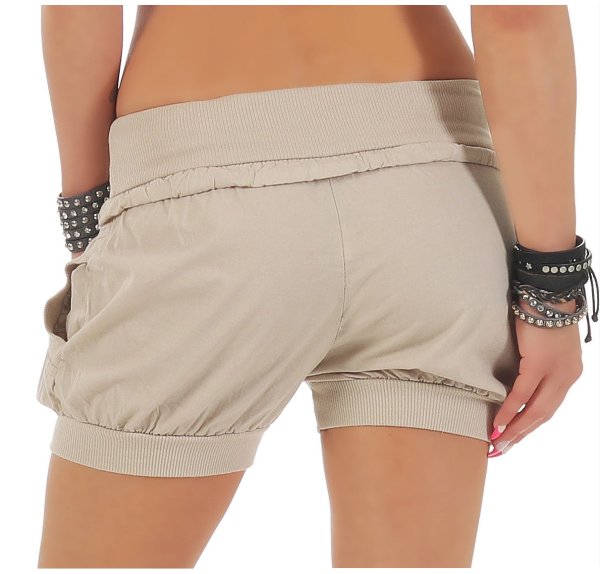 Hotpants in Unifarben Shorts 6086 (beige, M)